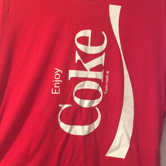 Coca-Cola M/L Red/White Logo Top - Picture 2 of 7